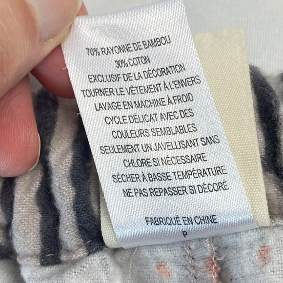 MUNKI MUNKI Flannel Pajama Set Sock Monkey Bamboo and Cotton Size S - Picture 16 of 16